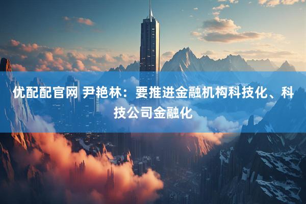 优配配官网 尹艳林：要推进金融机构科技化、科技公司金融化