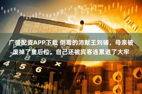 广盛配资APP下载 倒霉的沛献王刘辅，母亲被废掉了皇后位，自己还被宾客连累进了大牢