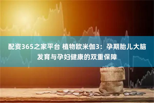 配资365之家平台 植物欧米伽3：孕期胎儿大脑发育与孕妇健康的双重保障